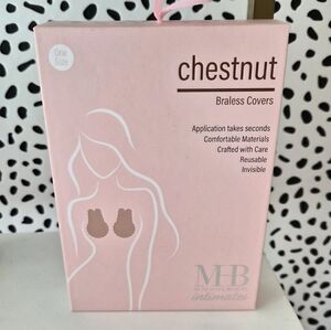 NIB Silicone Braless Cover - Reusable - Chestnut Color